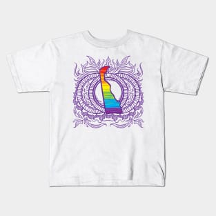 Delaware Mandala Pride Kids T-Shirt